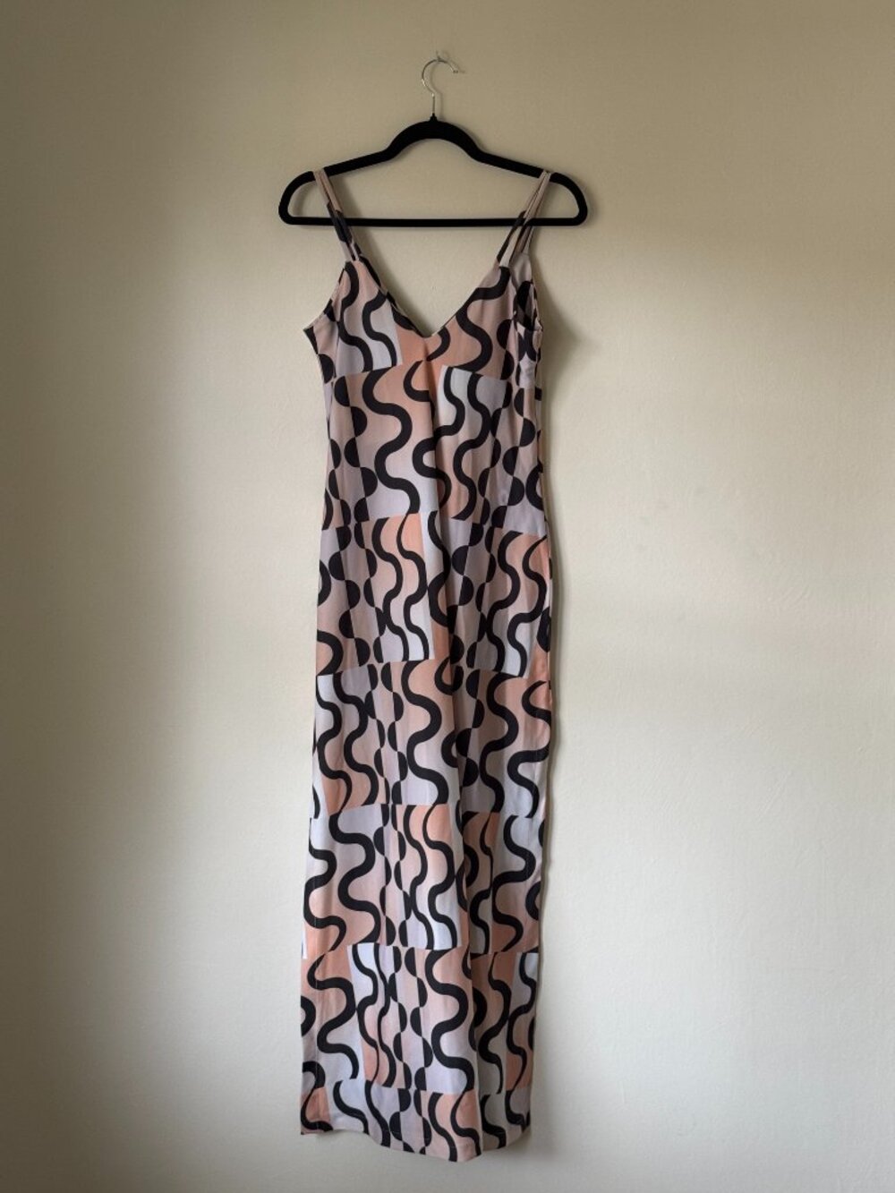 New With Tags Mandinga Wavy Printed Maxi Dress Size S